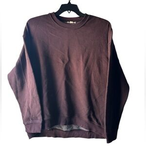 NWT Goodthreads Men's Rich Brown Crewneck Sweatshirt